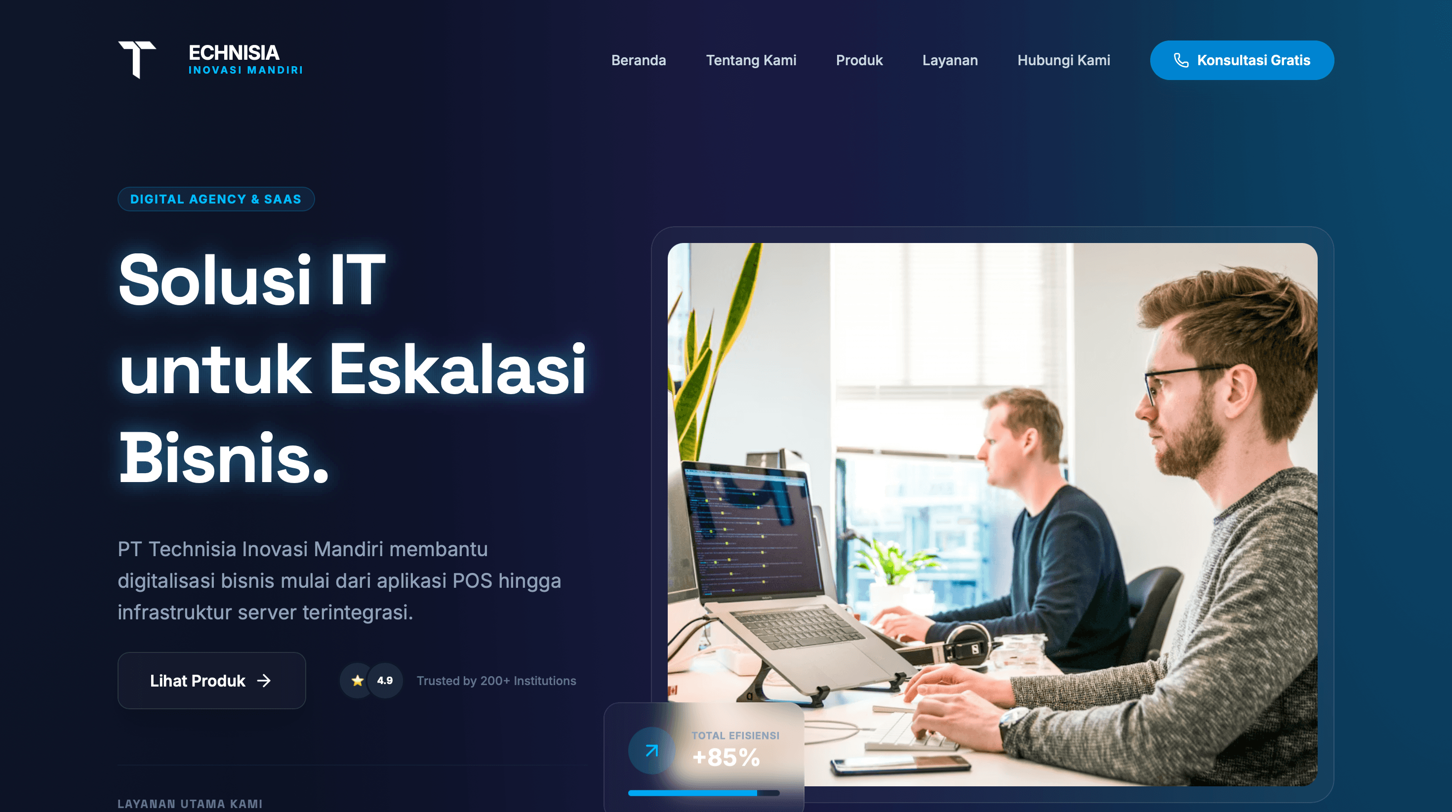 Landing Page Technisia